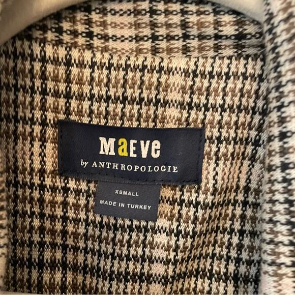 Anthropologie Maeve Collegiate Houndstooth Blazer - Picture 5 of 6